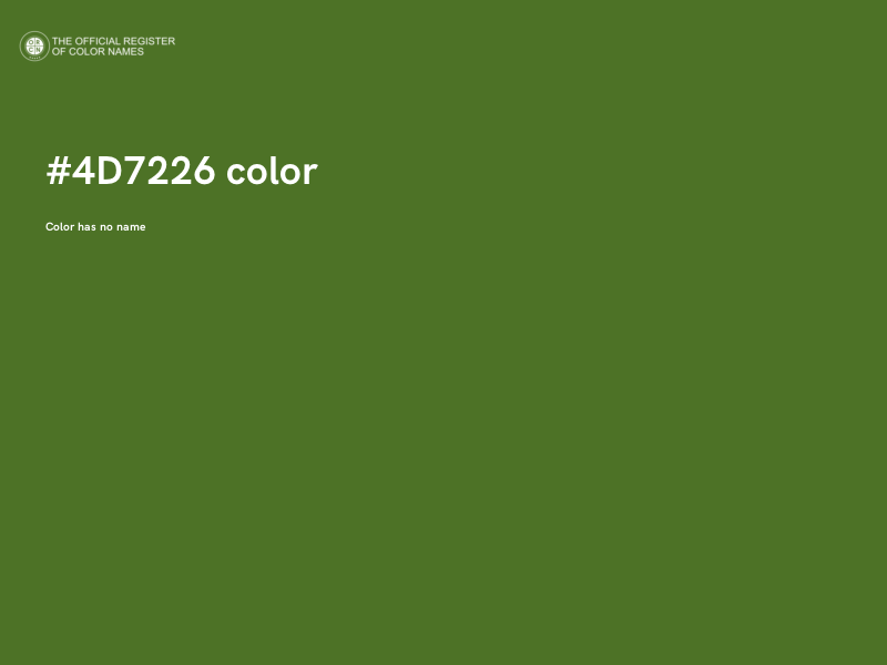 #4D7226 color image