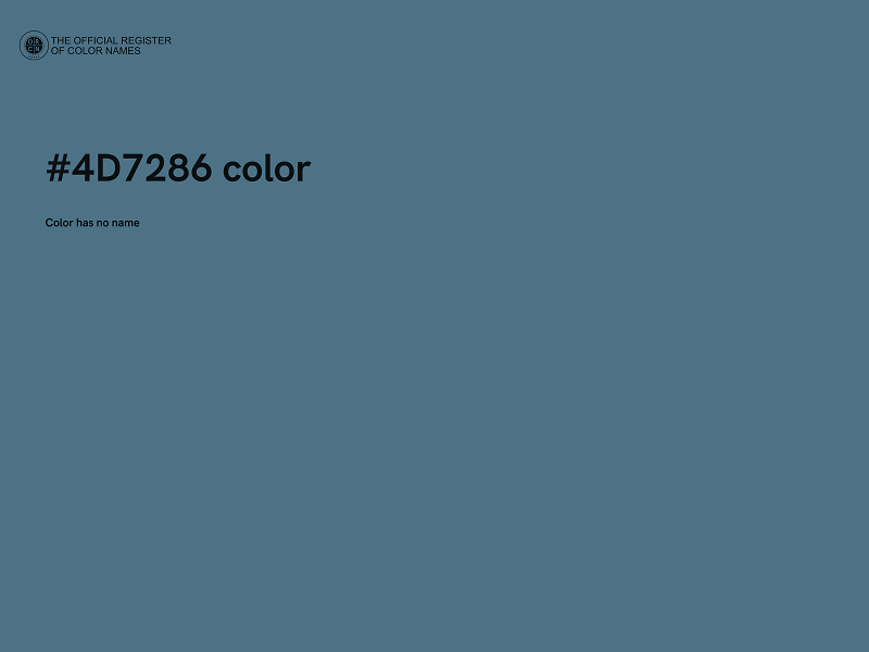 #4D7286 color image