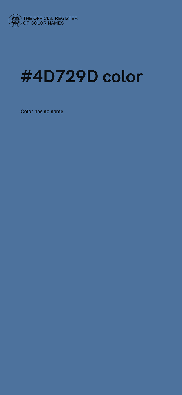 #4D729D color image