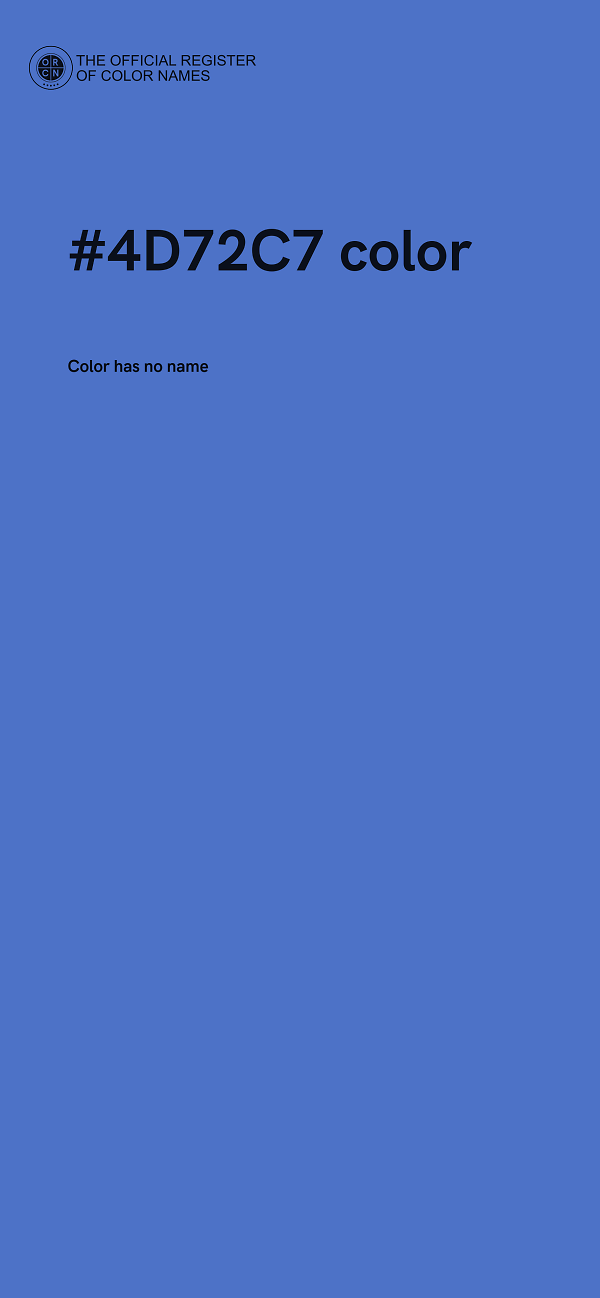 #4D72C7 color image