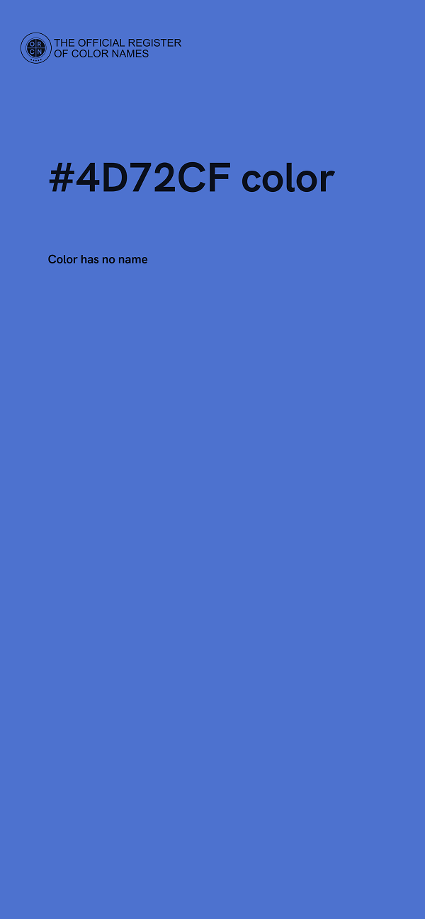 #4D72CF color image