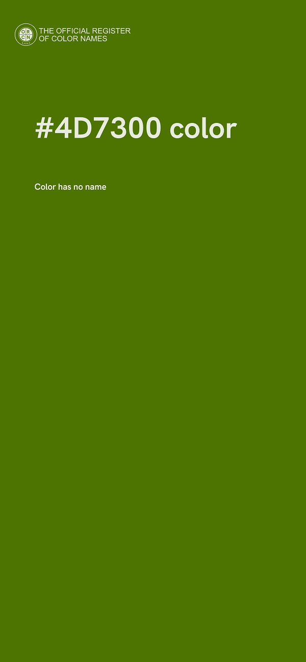#4D7300 color image