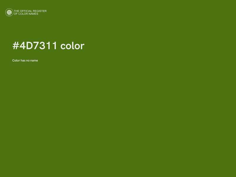 #4D7311 color image