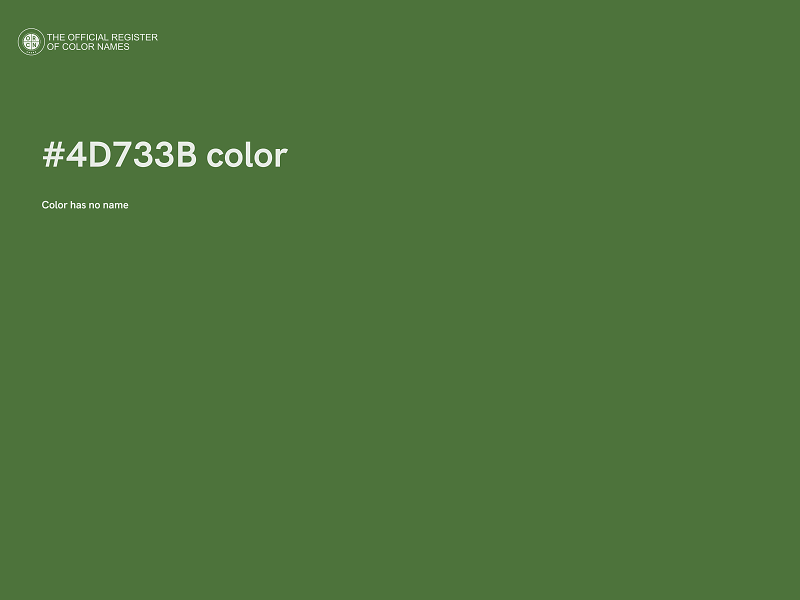 #4D733B color image