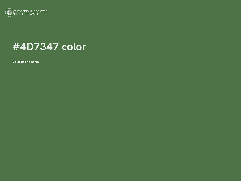 #4D7347 color image