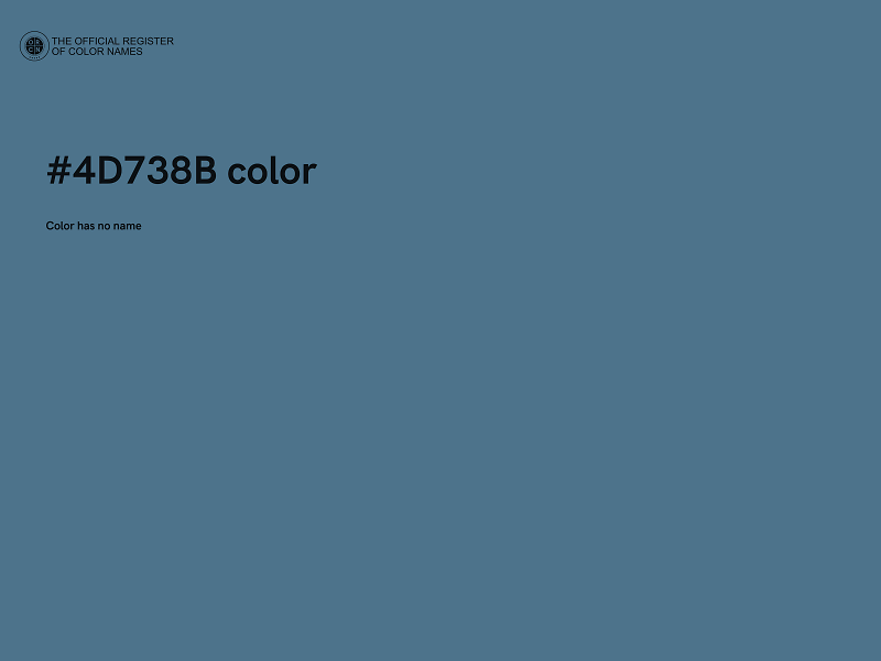 #4D738B color image