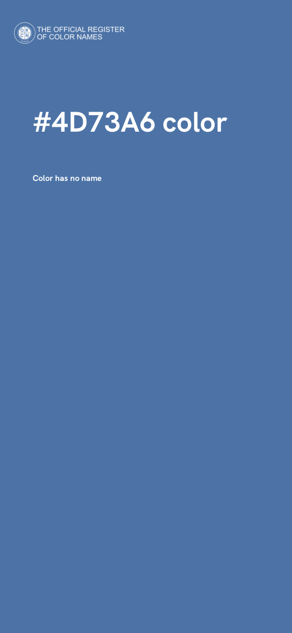 #4D73A6 color image