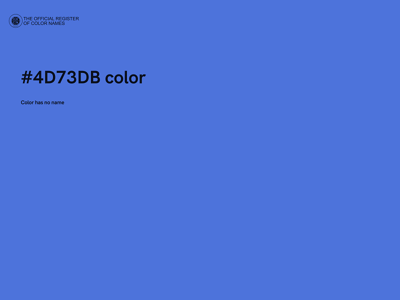 #4D73DB color image