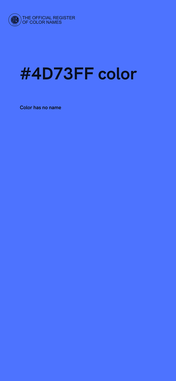 #4D73FF color image