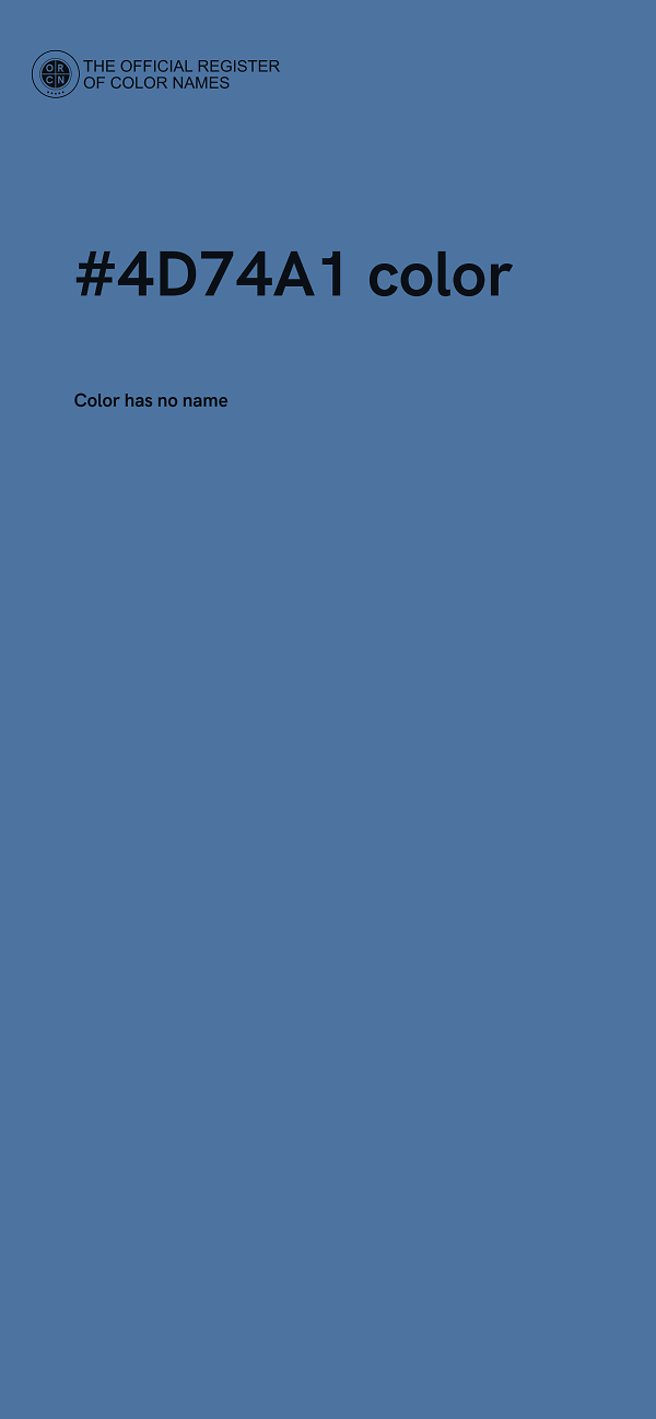 #4D74A1 color image