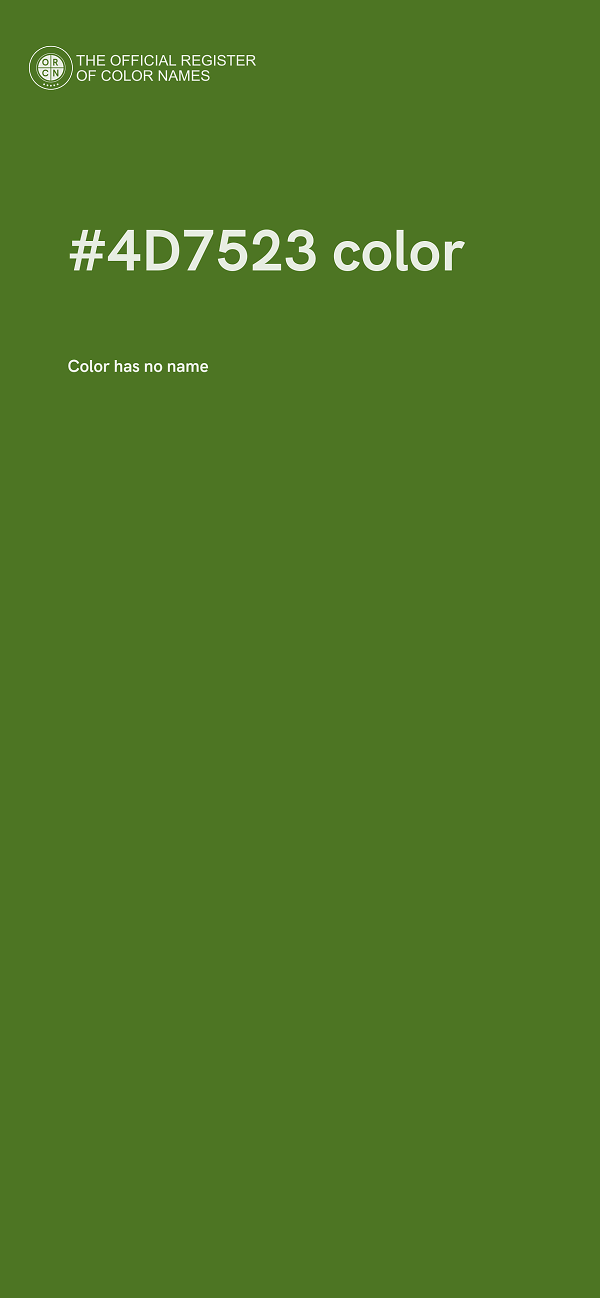 #4D7523 color image