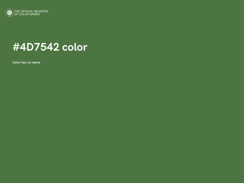 #4D7542 color image