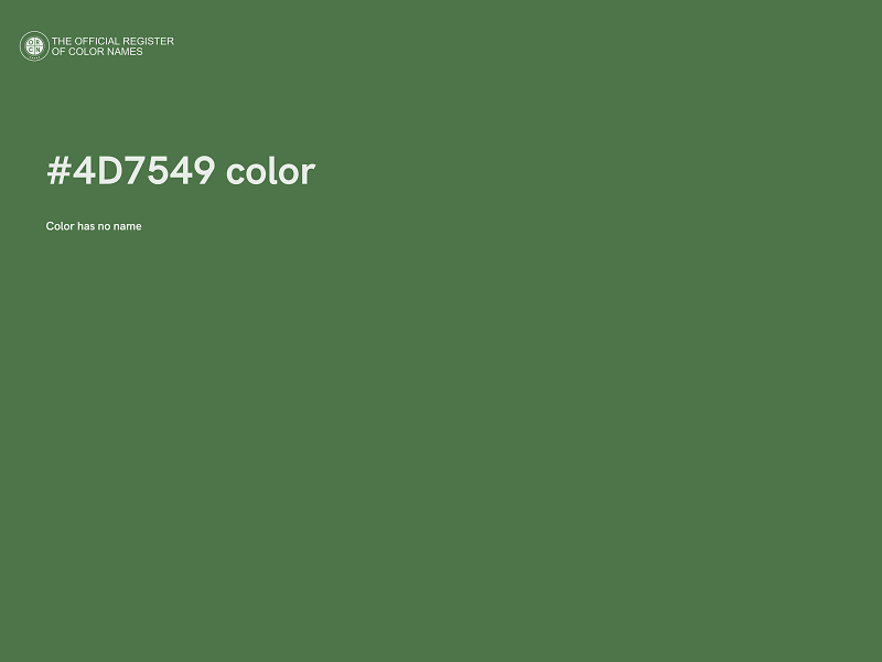 #4D7549 color image