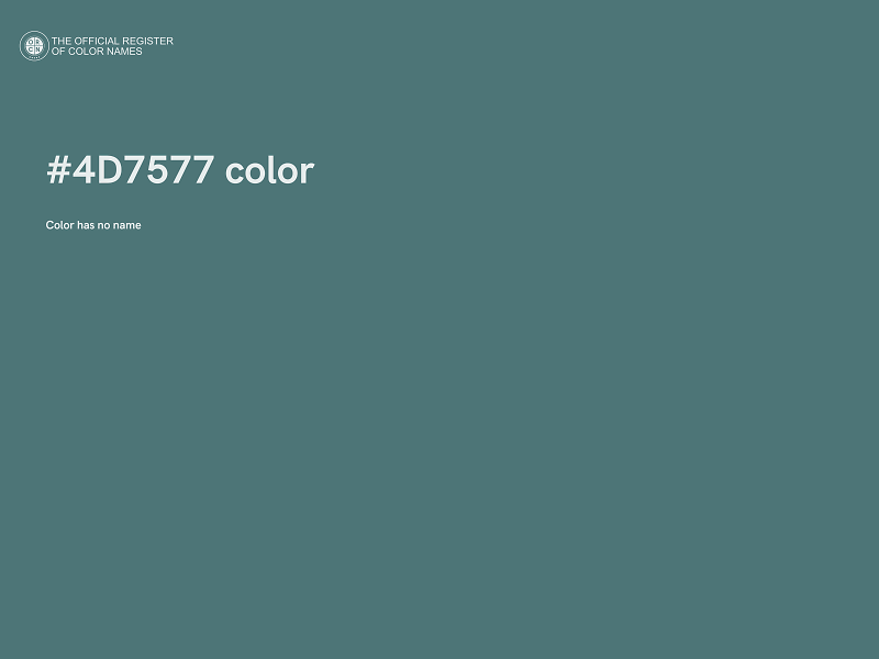 #4D7577 color image