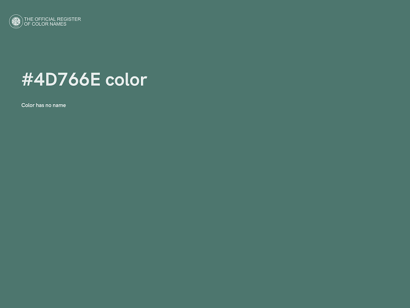#4D766E color image