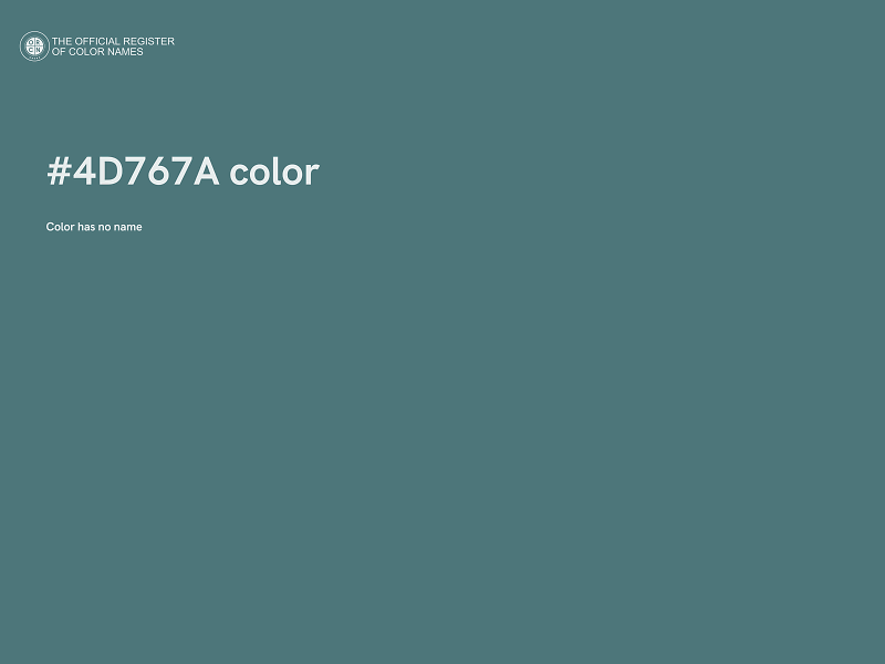 #4D767A color image