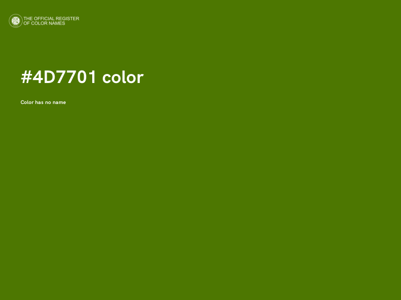 #4D7701 color image