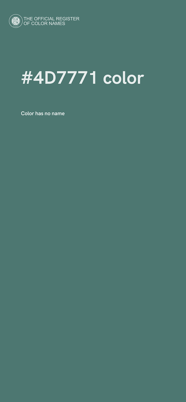 #4D7771 color image