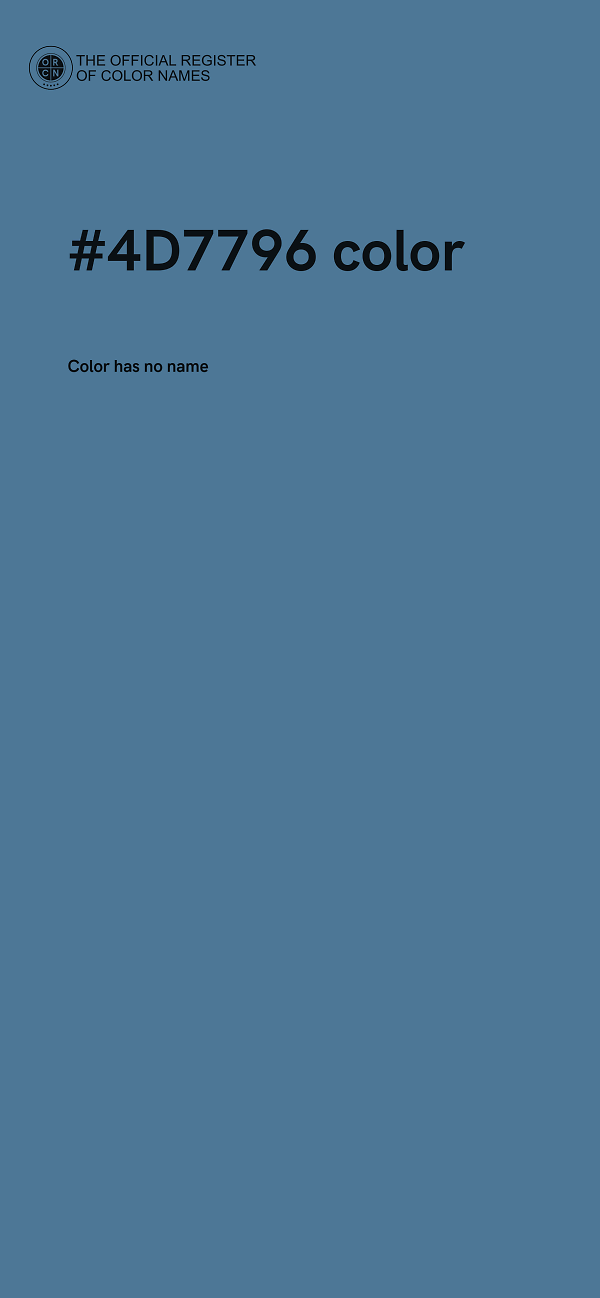 #4D7796 color image