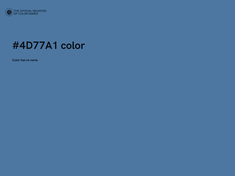 #4D77A1 color image