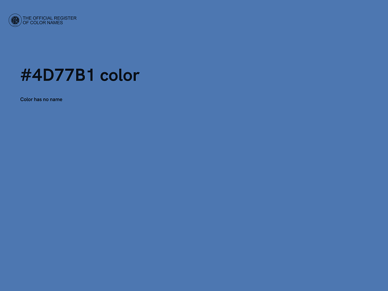 #4D77B1 color image