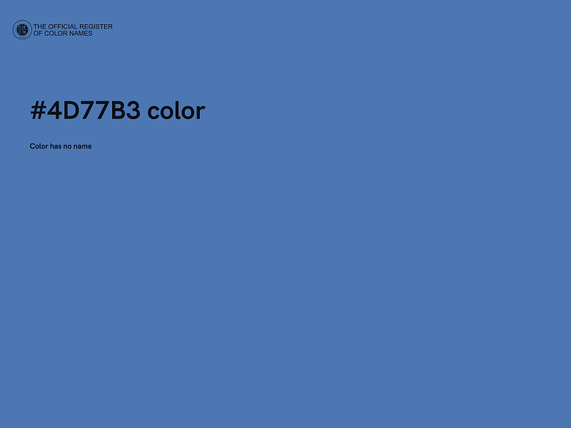 #4D77B3 color image