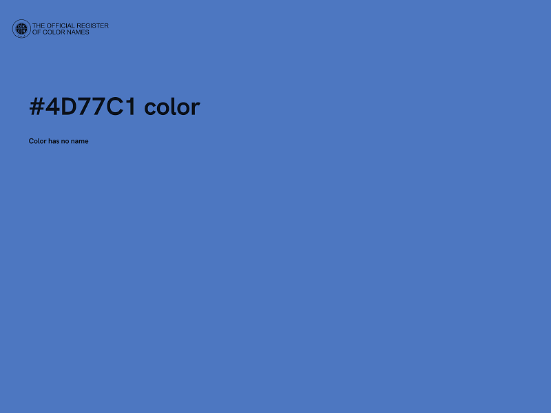 #4D77C1 color image