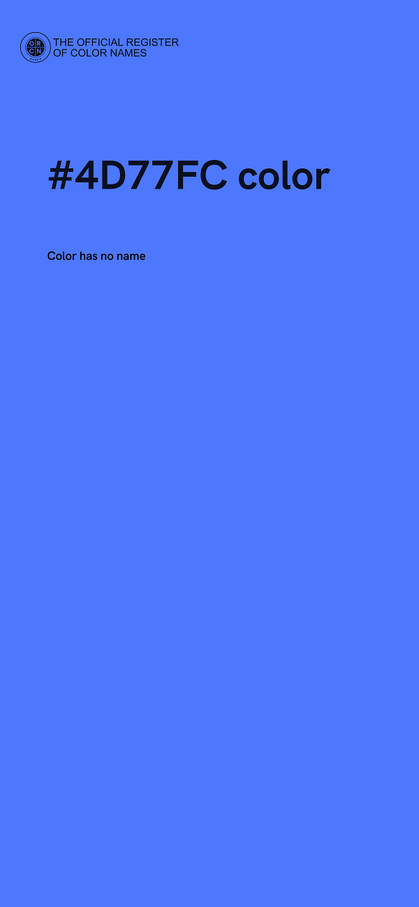 #4D77FC color image