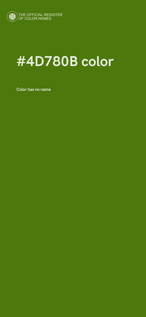 #4D780B color image