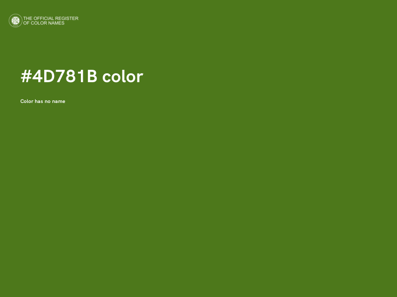 #4D781B color image