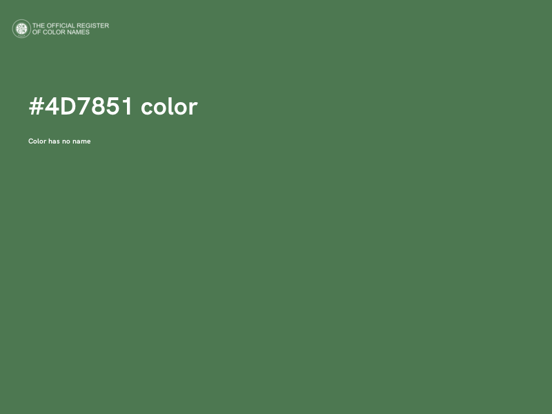 #4D7851 color image