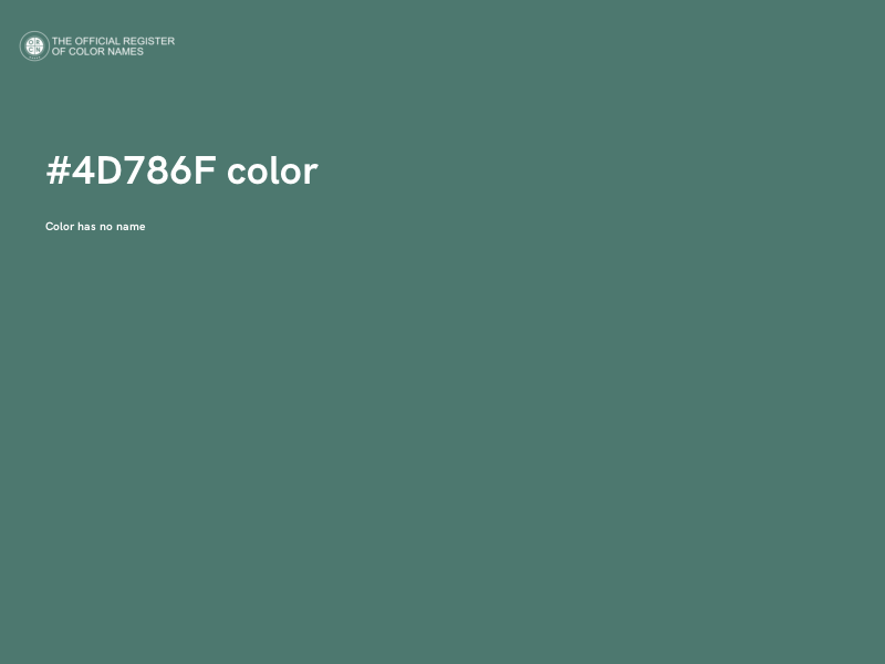 #4D786F color image