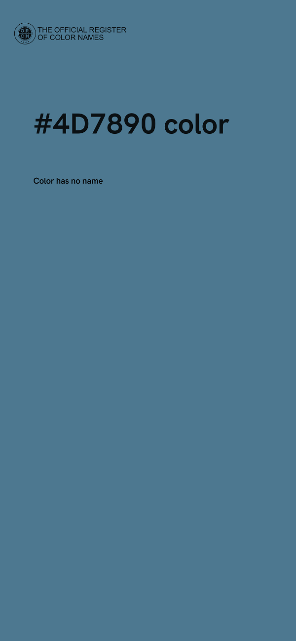 #4D7890 color image