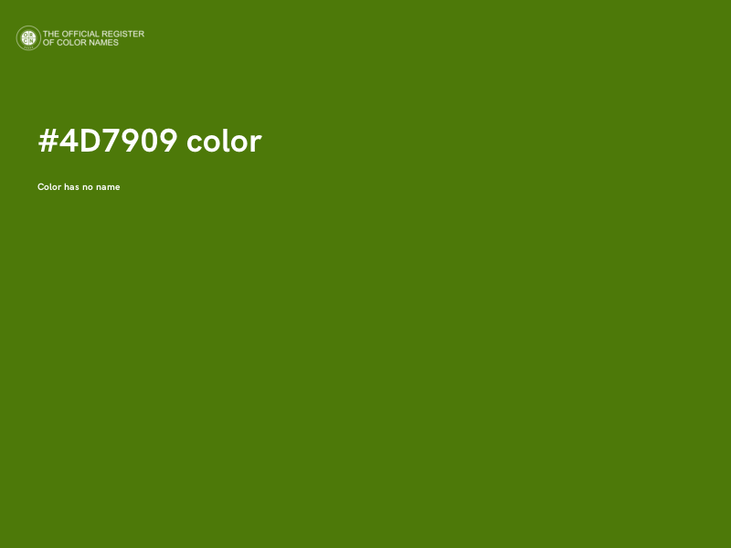 #4D7909 color image