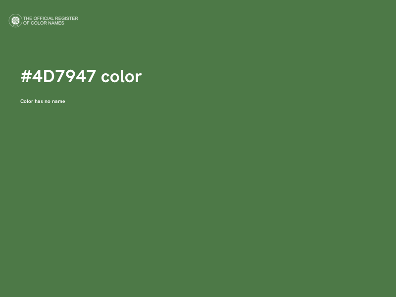 #4D7947 color image