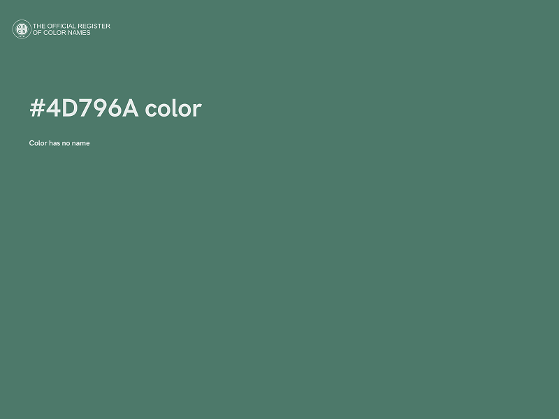 #4D796A color image