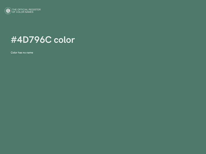 #4D796C color image