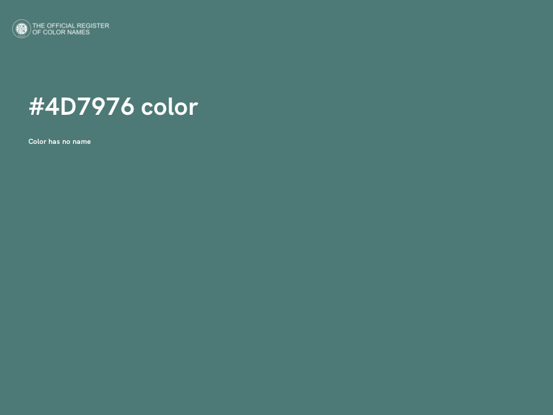 #4D7976 color image