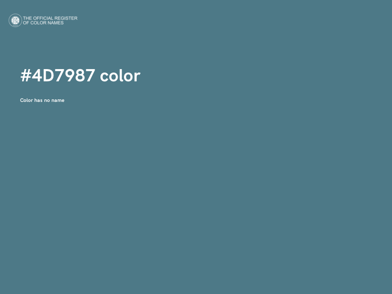 #4D7987 color image