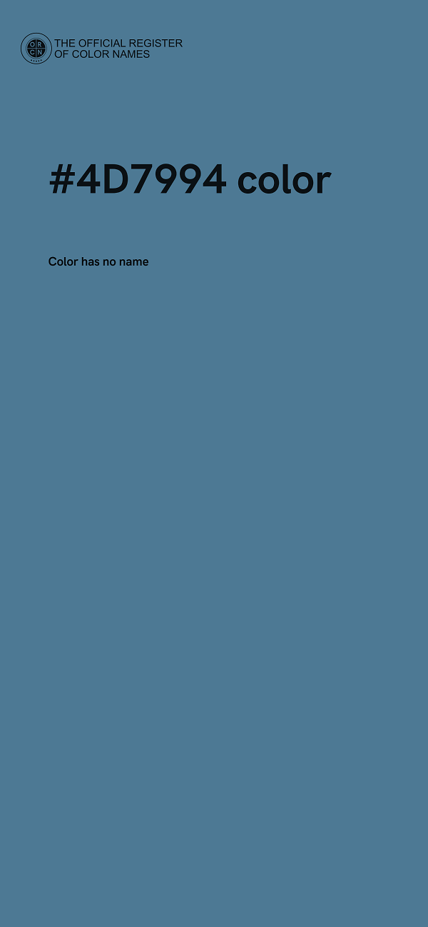 #4D7994 color image