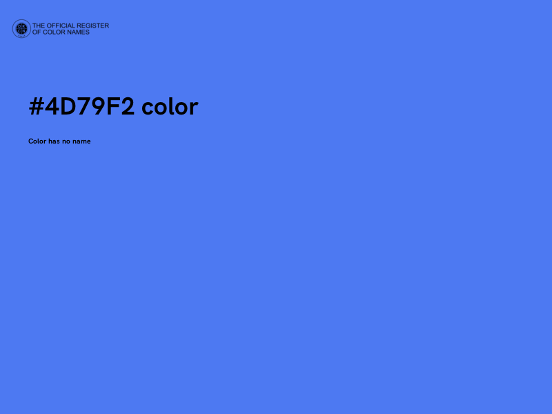 #4D79F2 color image