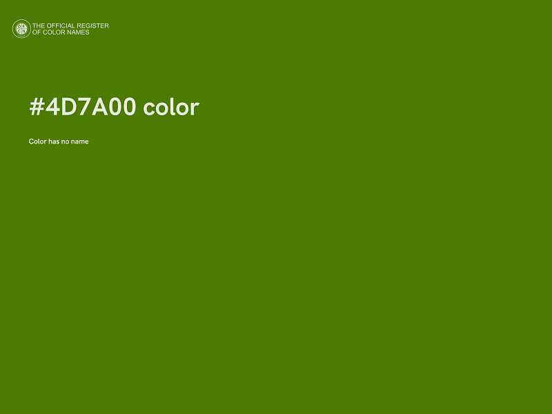 #4D7A00 color image