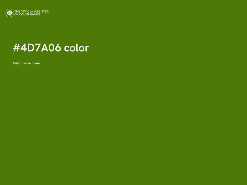 #4D7A06 color image