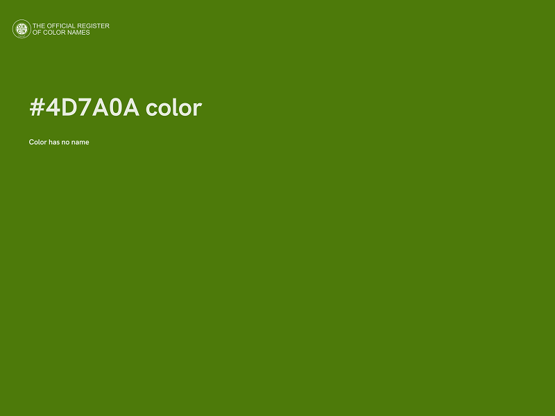 #4D7A0A color image