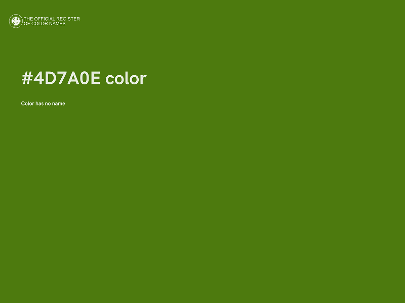 #4D7A0E color image