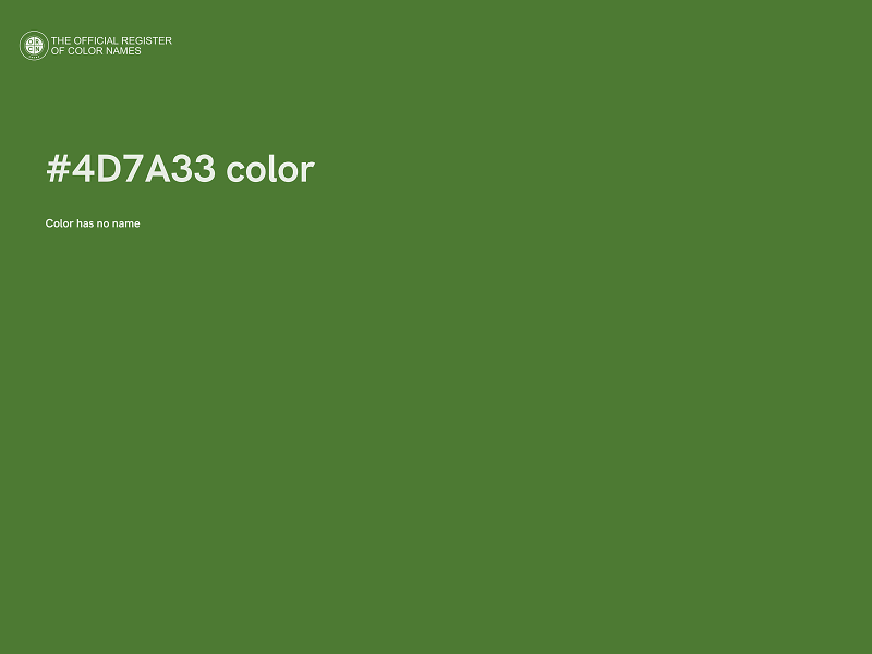 #4D7A33 color image