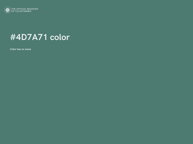 #4D7A71 color image