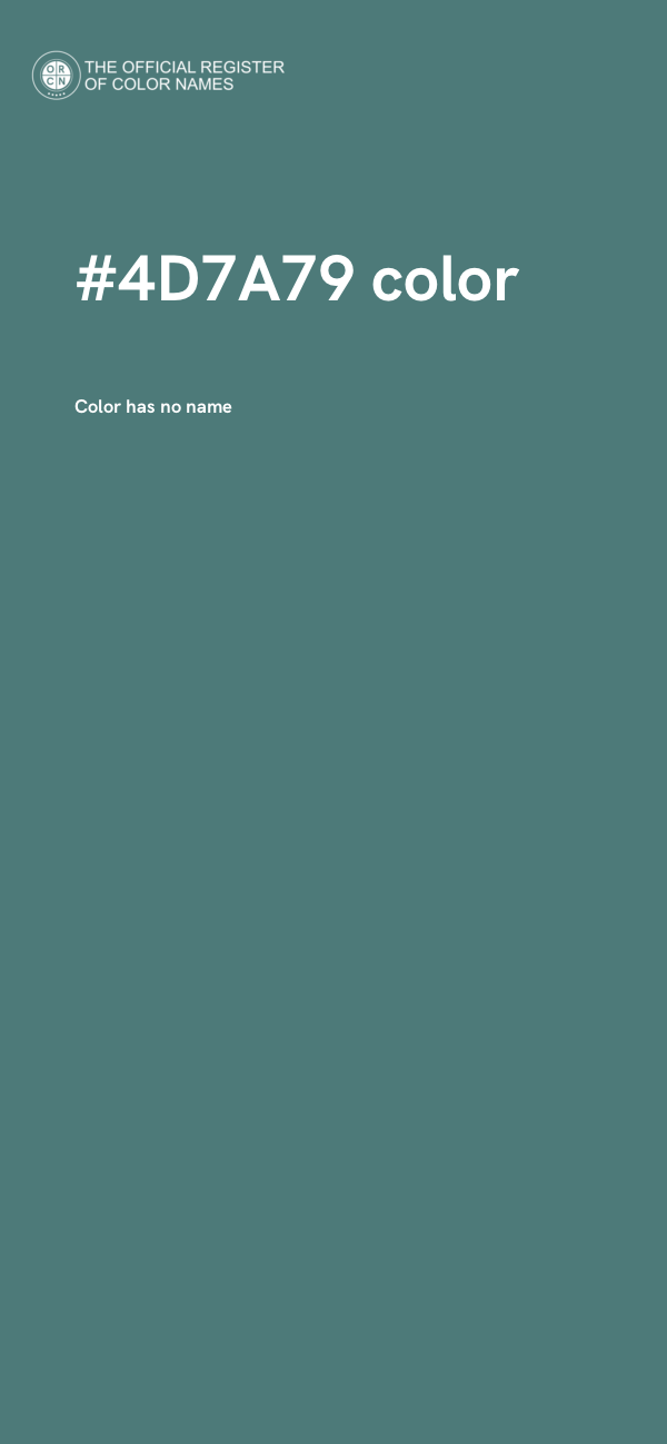 #4D7A79 color image