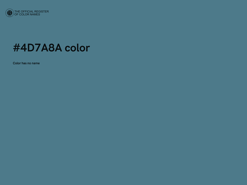 #4D7A8A color image