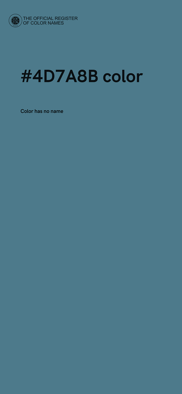 #4D7A8B color image